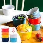 Jogo 6 Ramekin Colorido Canelado 180ml Forno Suflê Cupcake - AuShopExpress