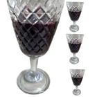 Jogo 6 Taça Abacaxi Diamond Água Vinho Transparente 350 ml