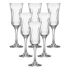 Jogo 6 Taças Champanhe Lirio Nadir 195ml