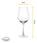 Jogo 6 Taças Cristal Vinho Tinto Drinks 510ml Transparente