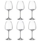 Jogo 6 Taças De Cristal Para Vinho Tinto 610Ml Anser Bohemia - bohemia crystalite