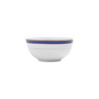 Jogo 6 Tigelas, Bowls 630ml De Porcelana Alto Relevo Bone China Cobalt Gold Wolff - R25075