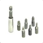 Jogo 7 Bits Com Extensor Para Parafusadeira Eda