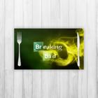 Jogo Americano 4 Un Retangular Neoprene Breaking Bad Logo - Criative Gifts