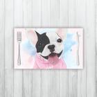 Jogo Americano 4 Un Retangular Neoprene Bulldog Frances Moletom