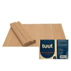 Jogo Americano Bambu Natural 4 pçs Marrom Claro 45x30cm Tuut