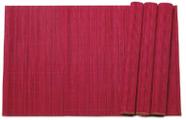 Jogo Americano Bambu Vermelho Com 4 Peças 30X45Cm Jaj1603Vm - Mimo Style