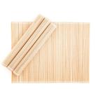 Jogo Americano em Bambu 30 x 40 cm Natural 04 Lugares Servico de Jantar Cozinha Mesa Posta