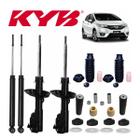 Jogo Amortecedor Kayaba Honda Fit 2009 A 2014 + Kit Batente