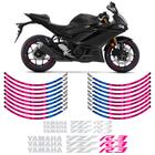 Jogo Apliques Refletivos Roda Yamaha YZF R3 Frisos Rosa - SPORTINOX