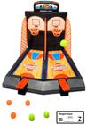 Jogo Basketball Duplo Braskit Basquete para 2 Jogadores com Placar Brinquedo Infantil Lança Bolas