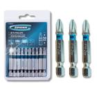 Jogo Bits Parafusadeira Magnético Philips Ph2 50mm Gross 10 Pcs Aço S2 Ponta Philips Ponteira Com Imã Encaixe 1/4 1133555