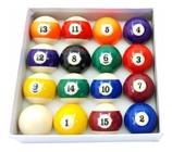 Jogo Bolas De Bilhar Sinuca Numeradas 52mm Snooker - Billiard