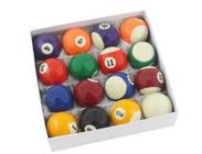 Jogo Bolas de Bilhar Snooker Sinuca 52mm 16 Peças