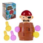 Jogo Brinquedo Infantil Mini Barril Pula Pirata Diversão