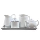 Jogo Café e Chá Mesa Posta 5 Peças - Porcelana branca (2) - Antilope Decor Porcelanas