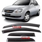 Jogo calha de chuva defletor corsa hatch wagon sedan classic 96 a 14 4 portas