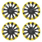 Jogo Calota Esportiva Universal Flap Black Yellow aro 13