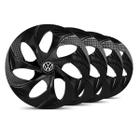 Jogo Calota Evolution Unicolor Aro 14 Preta VW Gol Todos