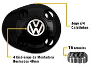 Jogo Calotinhas Centrais Vw Aro 13 14 15 Gol G3 G4 G5 G6 G7