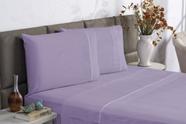 Jogo cama charme p.palito king 4 pecas - lilas - Enxovais Aquarela LTDA