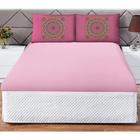 Jogo Cama Lençol Shine Casal 3Pçs Mandala Rosa - Casa Scarpa