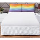 Jogo Cama Lençol Shine Casal 3Pçs Tie Dye Branco - Casa Scarpa