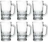 Jogo Caneca de Chopp Bruges Vidro 360ml 6 Unidades