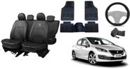 Jogo capa couro Peugeot 308 13-21 + tapete completo