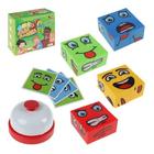 Jogo Cara Careta Brinquedo Educativo Cubos Carta Tabuleiro