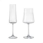 Jogo com 12 Taças De Cristal Para Champagne e Vinho Branco Linha Xtra Bohemia