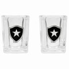 Jogo Com 2 Copos De Vidro Para Shot 70Ml - Botafogo - Mileno