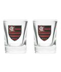 Jogo Com 2 Copos De Vidro Para Shot 70ml - Flamengo - Mileno