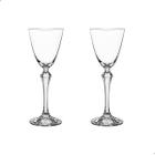 Jogo com 2 Taças de Cristal Para Vinho Branco 190 ml Elisabeth Bohemia