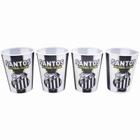 Jogo Com 4 Copos 3D 400Ml - Santos