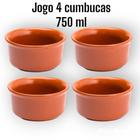 Jogo Com 4 Cumbucas N30 Para Feijoada Caldos Porções 750ml