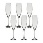 Jogo com 6 Taças de Cristal Para Champagne 230 ml Sophia Bohemia