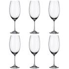 Jogo com 6 Taças De Cristal Para Vinho Bordeaux 630 ml Linha Milvus Bohemia - Bohemia Crystal