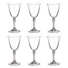 Jogo com 6 Taças De Cristal Para Vinho Branco 250 ml Linha Branta/Kleopatra Bohemia - Bohemia Crystal