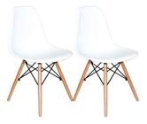 Jogo Conjunto 2 Cadeiras Charles Eames Wood Design Eiffel