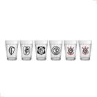 Jogo Copo Americano 6 Peças Time Corinthians 190Ml - Allmix