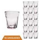 Jogo Copos Shot 18 Peças Vidro Bar Cachaça Tequila Dose 45ml