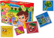 Jogo da Memoria Alimentos Saudaveis 36 Peças Infantil