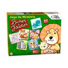 Jogo da Memória Bichos e Filhotes - 54 Peças - Pais e Filhos