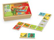 Brinquedo Educativo Jogo de Percurso Vale dos Dinossauros em Madeira em  Promoção na Americanas