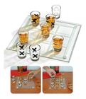 Jogo da Velha Tabuleiro de Vidro Bebidas Drinks Shot Tequila - Moment