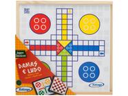 Conjunto Jogo 2x1 Tabuleiro Damas E Ludo Estojo Madeira - Junges Brinquedos  - Jogo de Dominó, Dama e Xadrez - Magazine Luiza