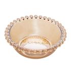 Jogo de 3 Bowls Wolff Pearl de Cristal Âmbar 14cm x 5cm