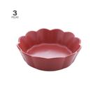 Jogo de 3 Bowls Wolff Pétala de Porcelana Vermelho 14,5cm x 5cm