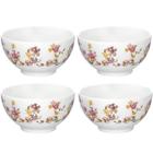 Jogo De 4 Bowls Floral 440ml Porcelana Le Jardin Hauskraft